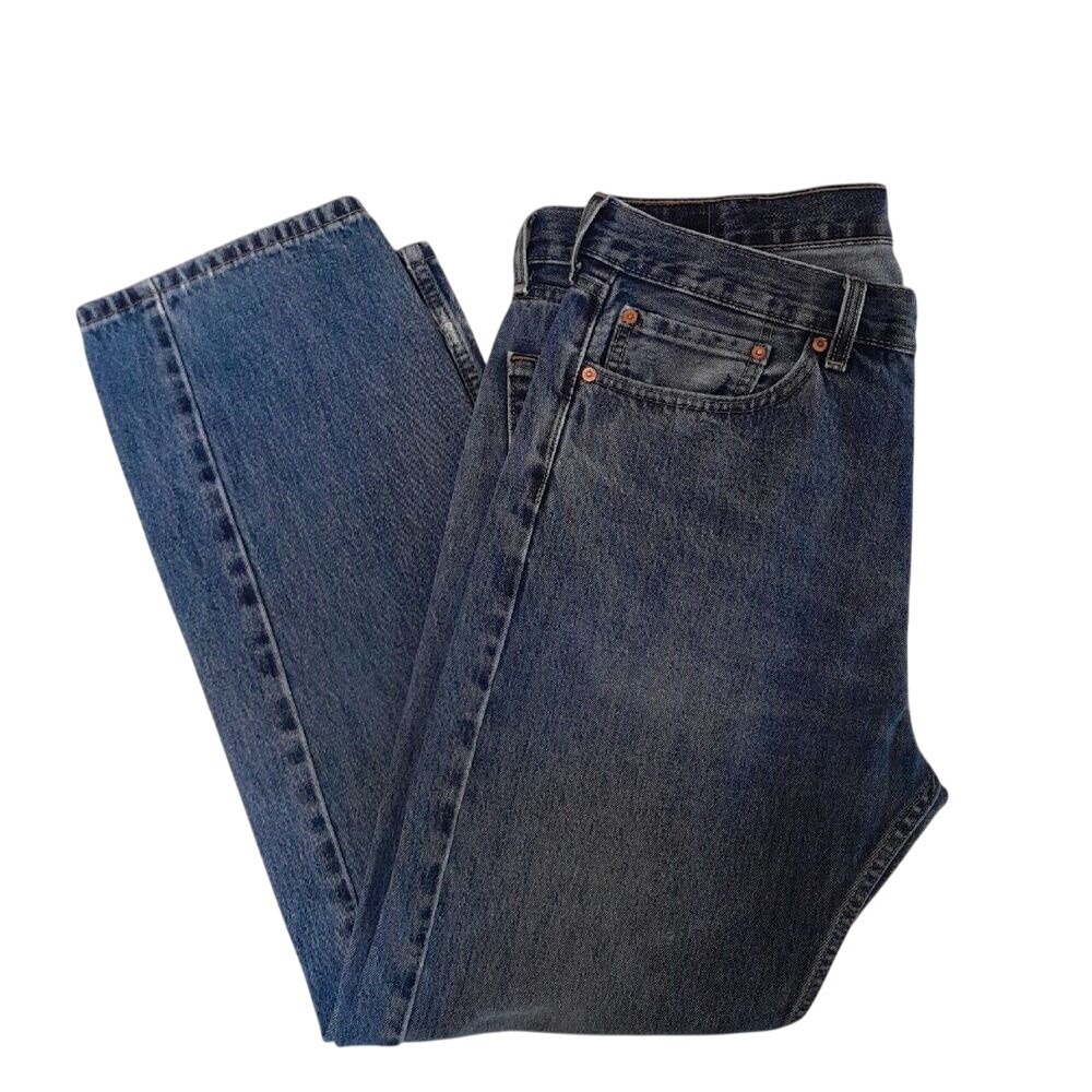 Levi's 505 Men's Jeans 38x32 Straight Fit Regular Blue Denim‎ Classic